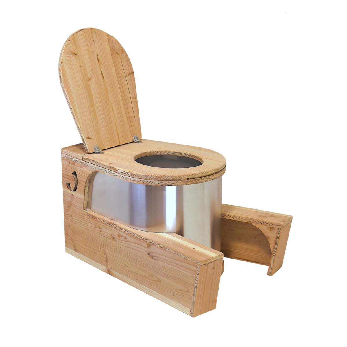 Bavette inox pour toilette sèche LECOPOT