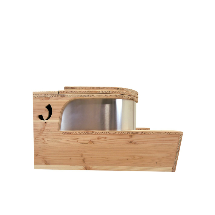 De Schmetterling Buche - Trockentoilette mit Spanbehälter - Lécopot