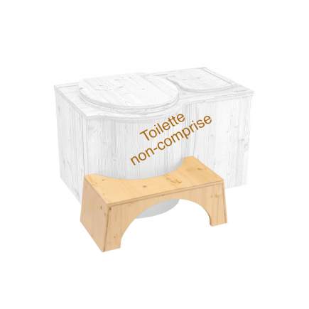 Tabouret réhausseur physiologique pour toilette