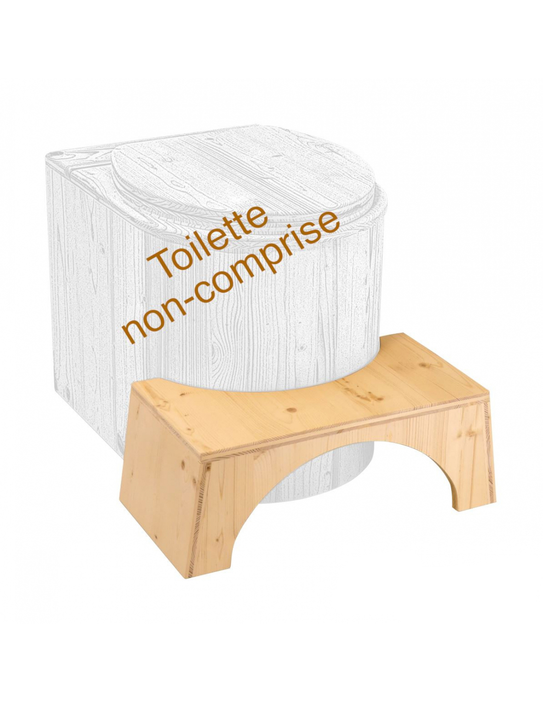 Tabouret rehausseur physiologique pour toilette LECOPOT