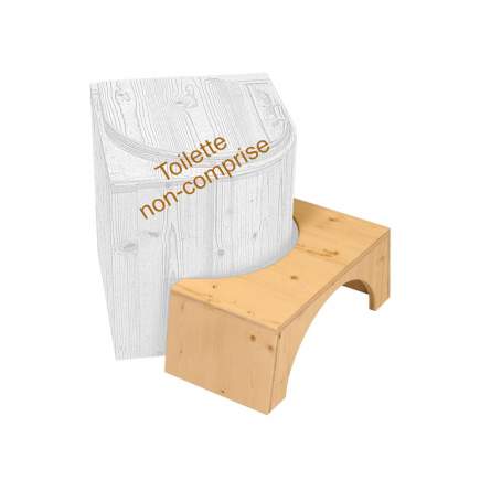 Tabouret rehausseur physiologique pour toilette - Lécopot