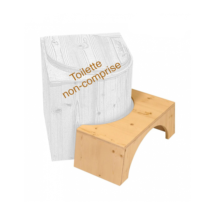 Physiological booster stool for dry toilet LECOPOT