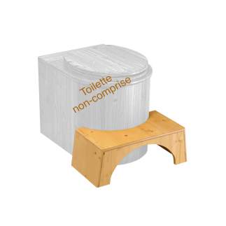 Tabouret réhausseur physiologique pour toilette