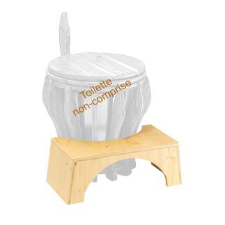 Tabouret rehausseur physiologique pour toilette LECOPOT