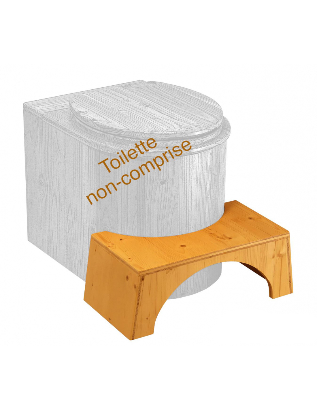 Tabouret rehausseur physiologique pour toilette LECOPOT