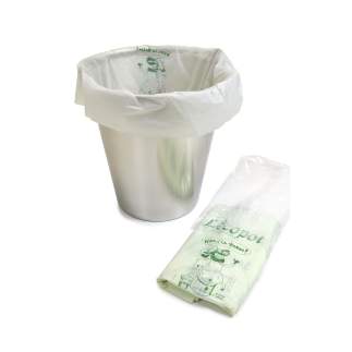 Lote de 100 bolsas compostables de 50 litros. Ideal para sanitario seco