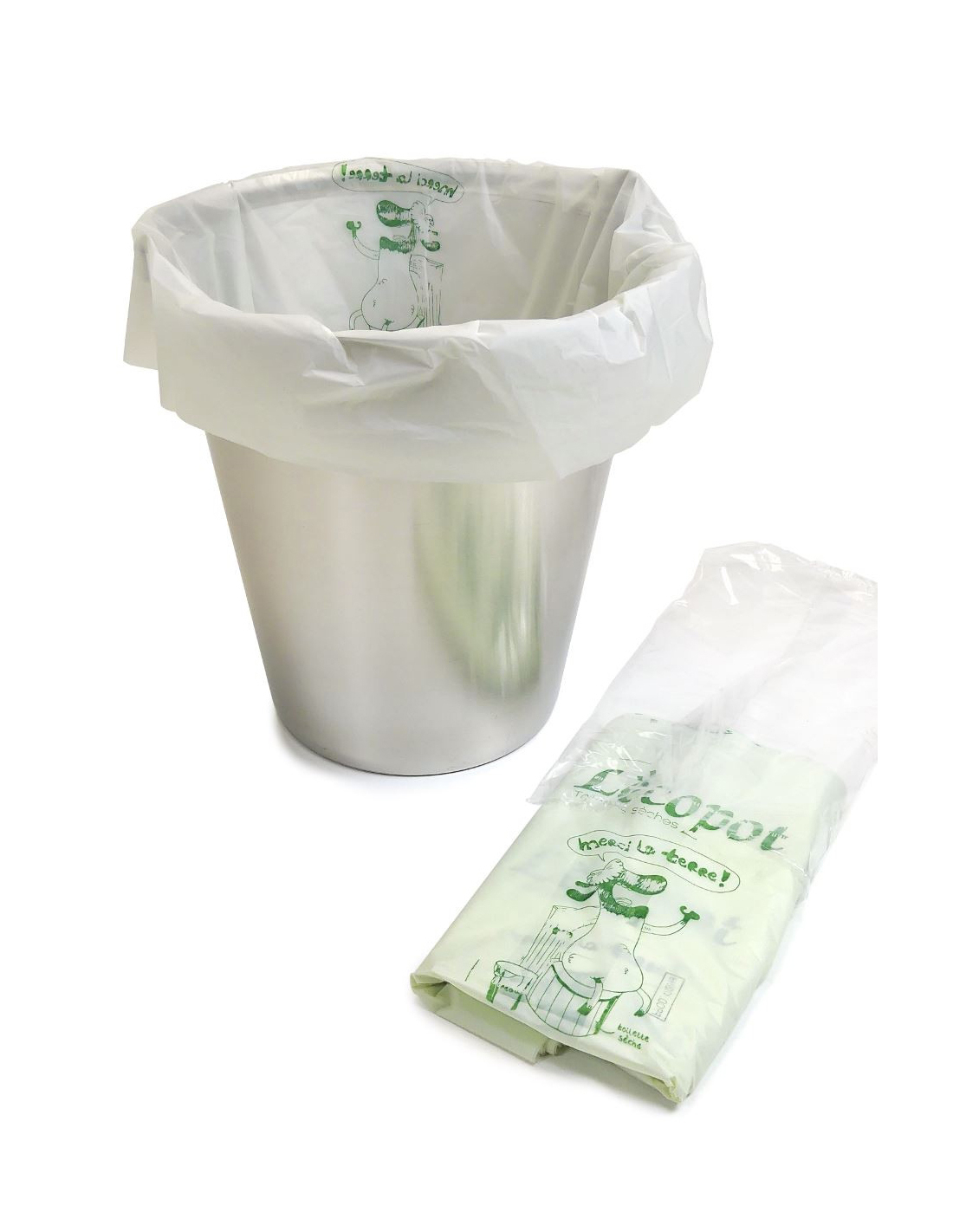 Lot de 25 sacs Mater-Bi compostables 50 litres LECOPOT