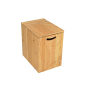 Holzbox für Sägespäne mit Deckel