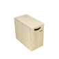 Holzbox für Sägespäne mit Deckel