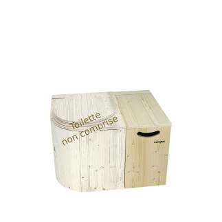 Holzbox für Sägespäne mit Deckel von Lécopot