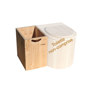 Cajón sin tapa para virutas de madera para sanitario seco  - Lécopot