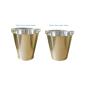 15L stainless steel bucket with plinth