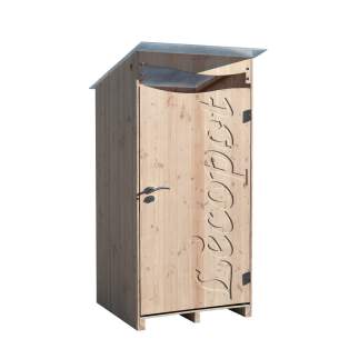 La Ventarèl – Douglas outdoor cabin for compost toilet - Lécopot