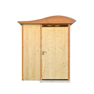 Toilette sèche d'intérieur en bois d'épicéa 50 x 70 cm - Papillon - Lécopot