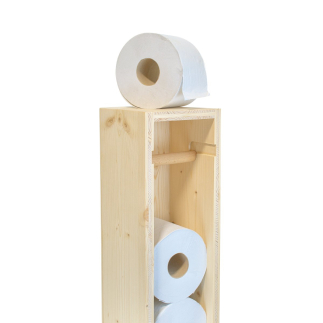 Toilettenpapierspender aus Holz