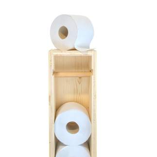 Wood Toilet Paper Dispenser