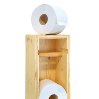 Toilettenpapierspender aus Holz