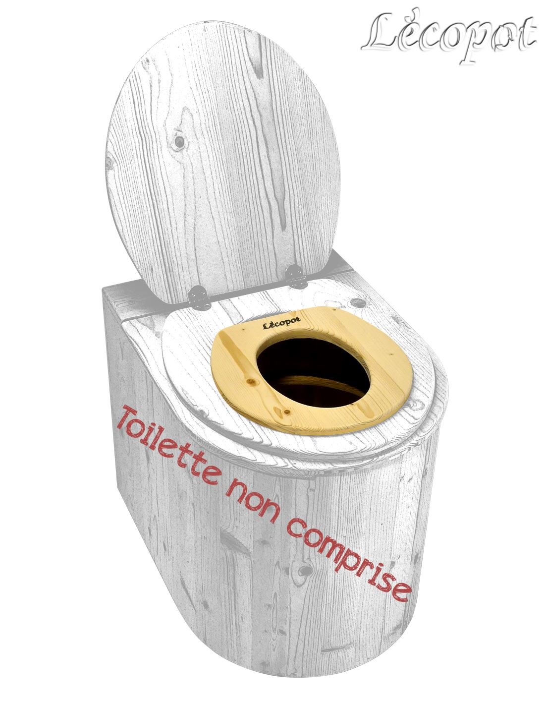 Toilette Sèche pour Enfant en Bois d'Épicéa Mini Colombus 25 x 27 cm -  Lécopot