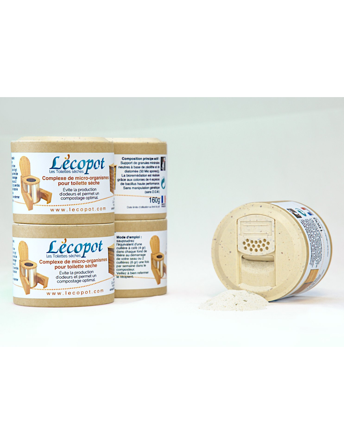 Litière pour Toilettes Sèches Copeaux Bois / Chanvre - 300 L - Lécopot