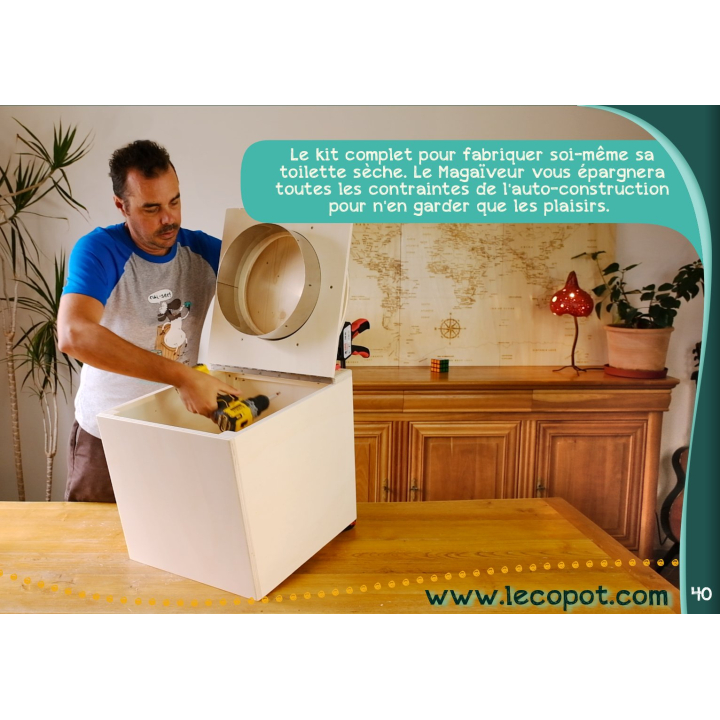 Le Magaiveur" : fabriquez votre toilette sèche DIY - Lecopot.