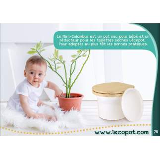 Réducteur de toilette - Toilette sèche bébé LECOPOT