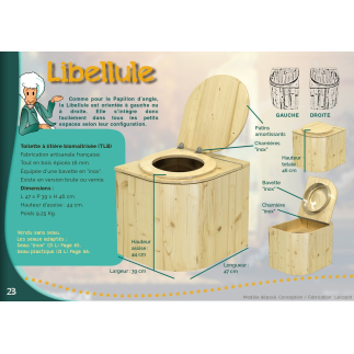 Die Libelle - Komposttoilette - Eck-Trockentoilette von Lécopot