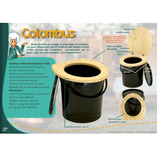 Colombus - Travelling waterless toilet - Lécopot
