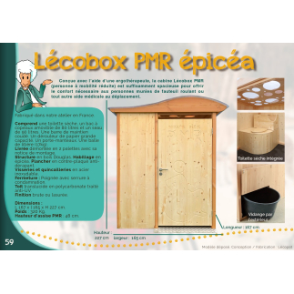 LécoBox PMR – Cabina de sanitario seco exterior