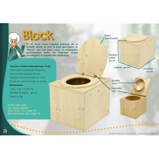Le Block - Toilette sèche LECOPOT