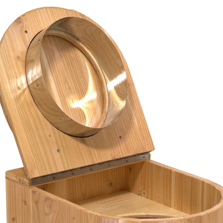 Bavette inox encastrable pour toilette sèche