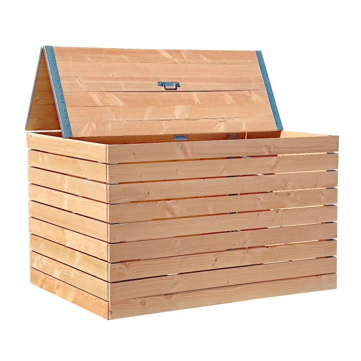 Juego de tres compostadores en madera Douglas. 4800 litros capacidad