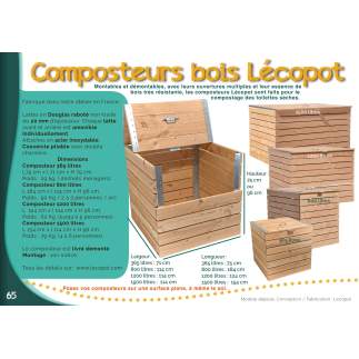 Packen Sie 3 Douglas-Komposter 3 x 1500 Liter ein