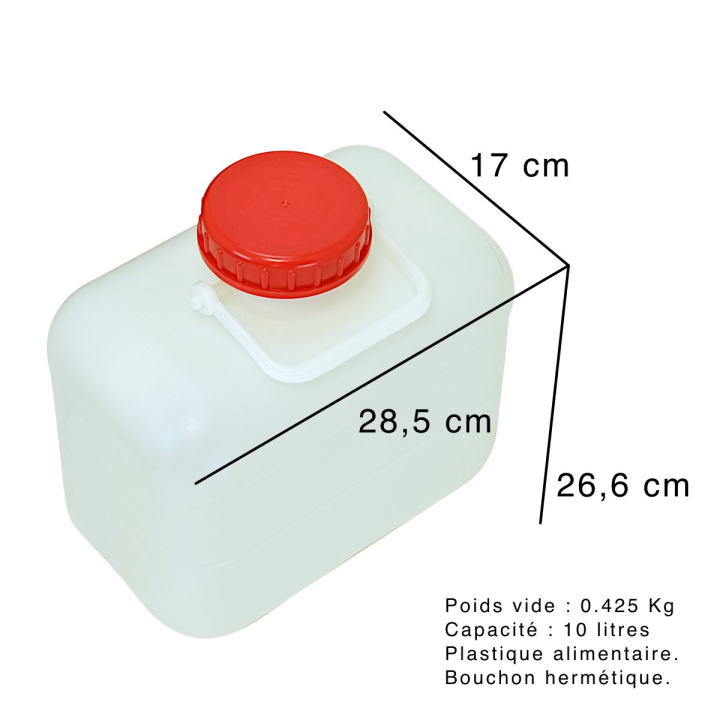 Contenedor de 10 litros para baño seco con separación de orina Lécopot