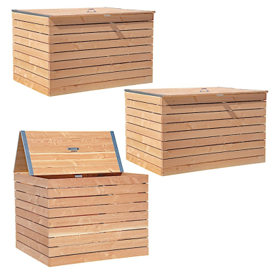 Set of three composters  in Douglas wood. 3250 litres capacity