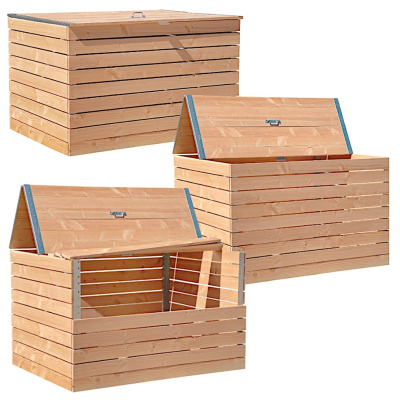 Set of three composters  in Douglas wood. 4800 litres capacity