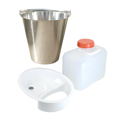 DIY self-builder kit for urine separating dry toilet