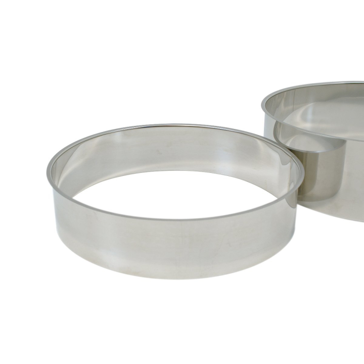Short Stainless steel collar for compost toilets