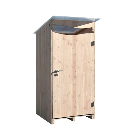 Der Ventarèl Douglasie -Trockentoilettenhäuschen für draußen