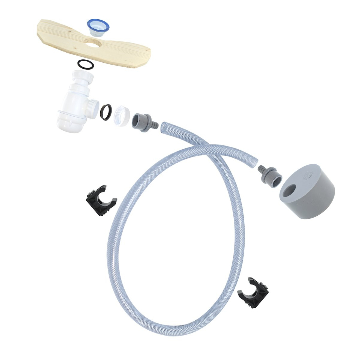 Kit for connecting urine to the domestic drainage network