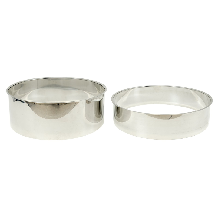 Short Stainless steel collar for compost toilets