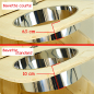 Stainless steel collar for compost toilets - Short model Stainless steel collar for compost toilets - Short model