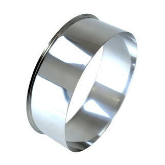 Stainless steel collar for compost toilets