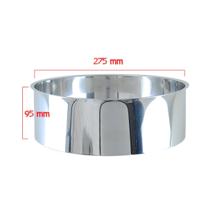 Bavette inox standard pour toilette sèche