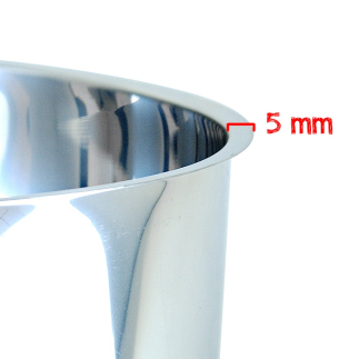 Stainless steel collar for compost toilets