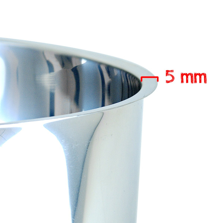 Bavette inox encastrable pour toilette sèche