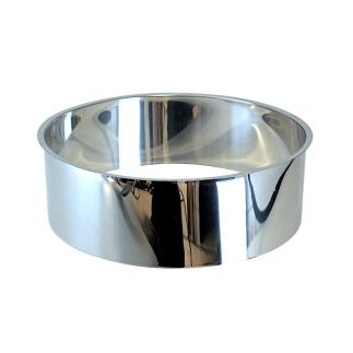 Stainless steel collar for compost toilets