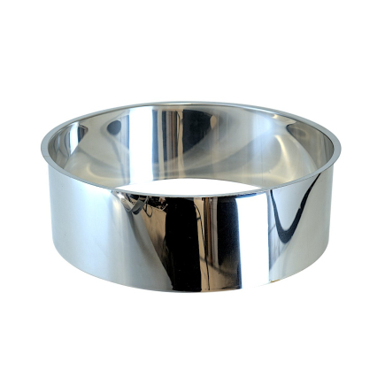 Stainless steel collar for compost toilets