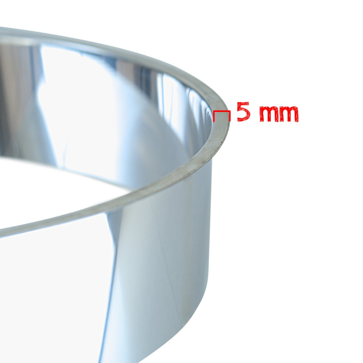 Faldilla en acero inoxidable para sanitario seco - modelo corto