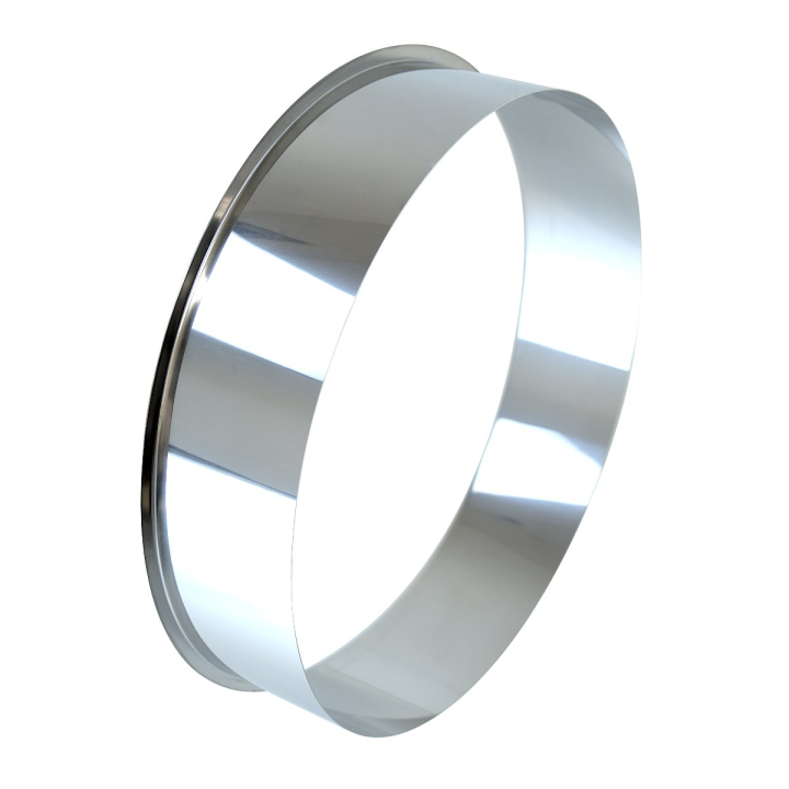 Short Stainless steel collar for compost toilets