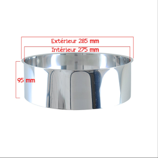 Bavette inox standard pour toilette sèche